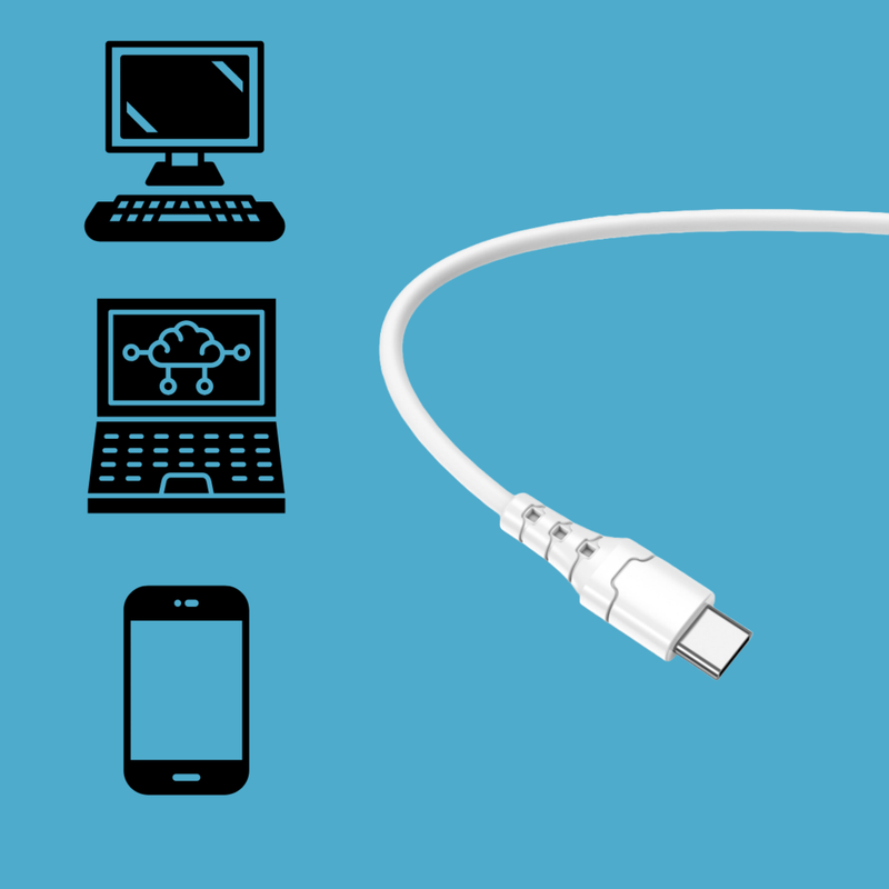 Set 6 Cable USB Universal Tipo C Carga Rapida Lau -1