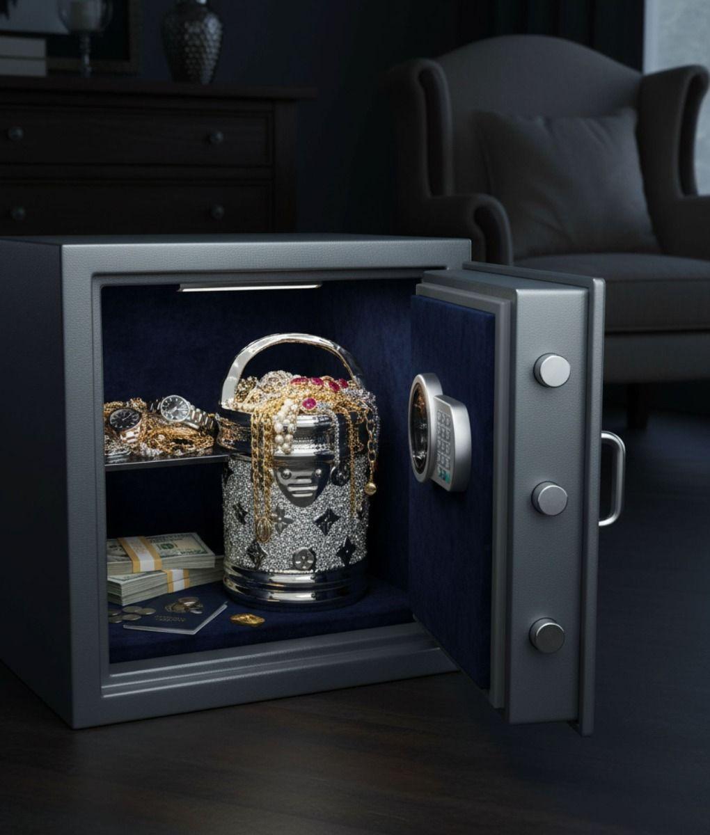 Figura Decorativa Multifuncional Cubo Contenedor Estatua Jhn-7