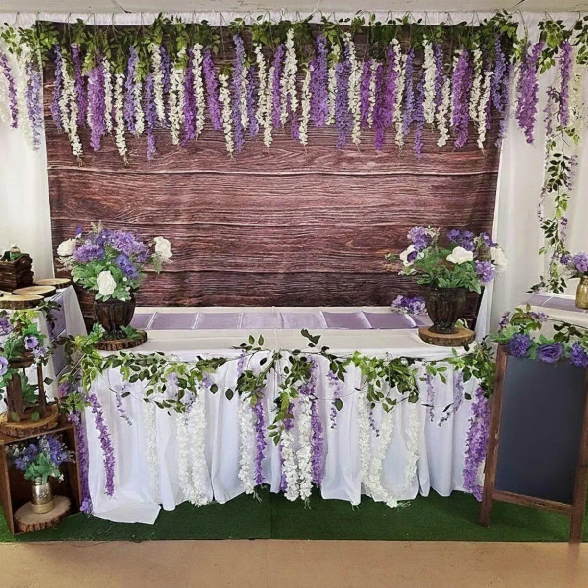 Flor Artificial Decorativa Cascada Flores Colgantes Jhn-7