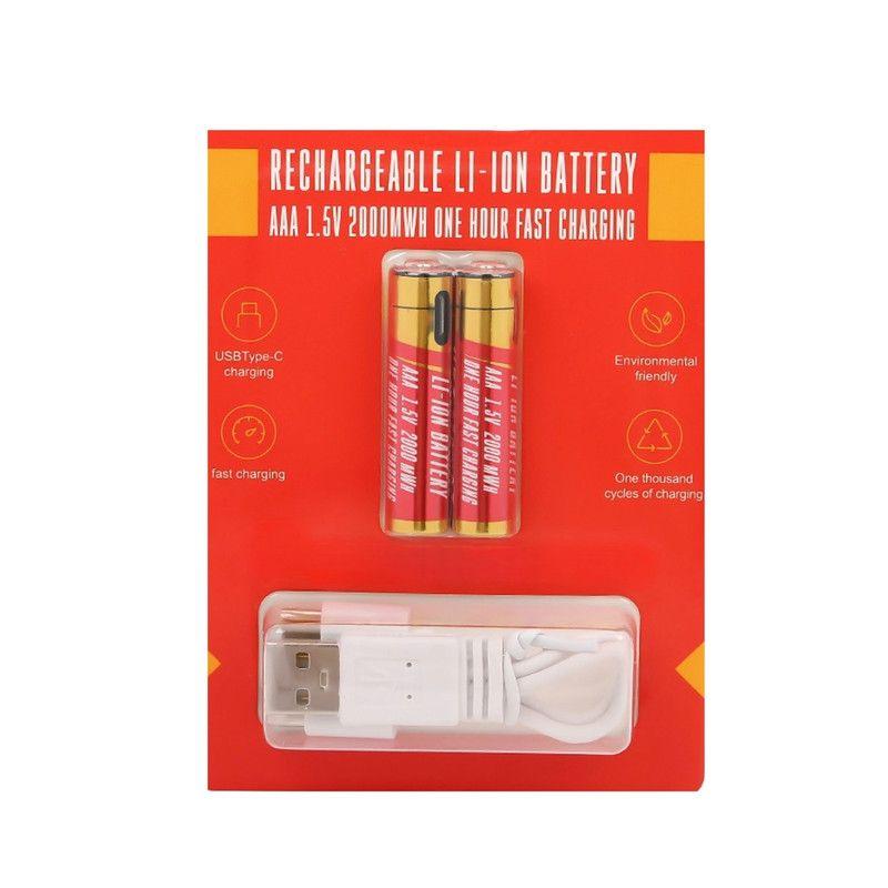 Baterias AAA Recargables Control Remoto Mouse Juguetes Lau-2