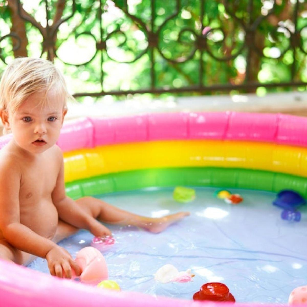 PISCINA INFLABLE REDONDA PVC PATIO INTERIOR HOGAR NIÑOS LAU-2