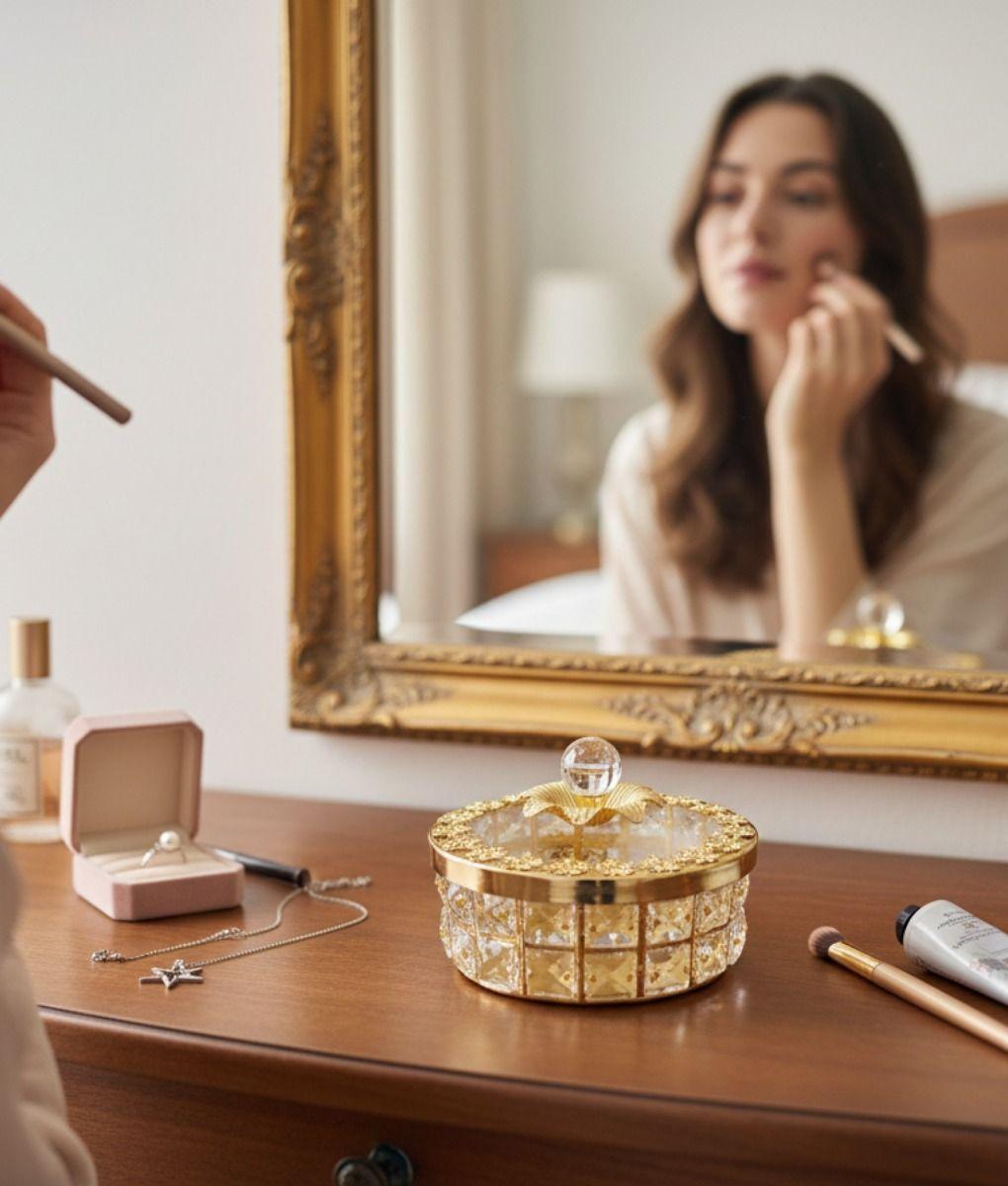 Joyero Decorativo Centro Mesa Adorno Multifuncional Jhn-3