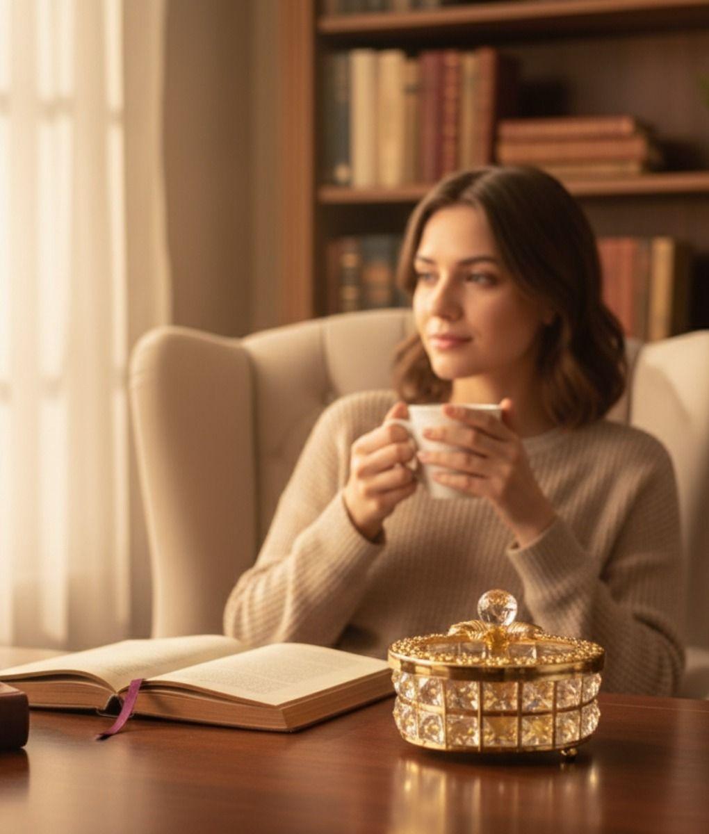 Joyero Decorativo Centro Mesa Adorno Multifuncional Jhn-4