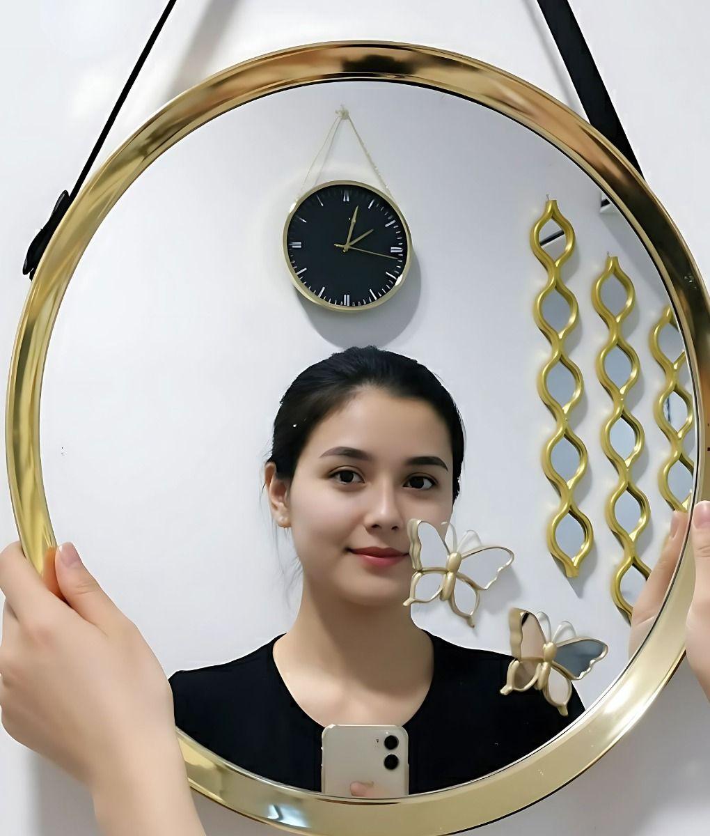 Espejo Pared Decorativo Moderno Redondo Hogar Jhn-2