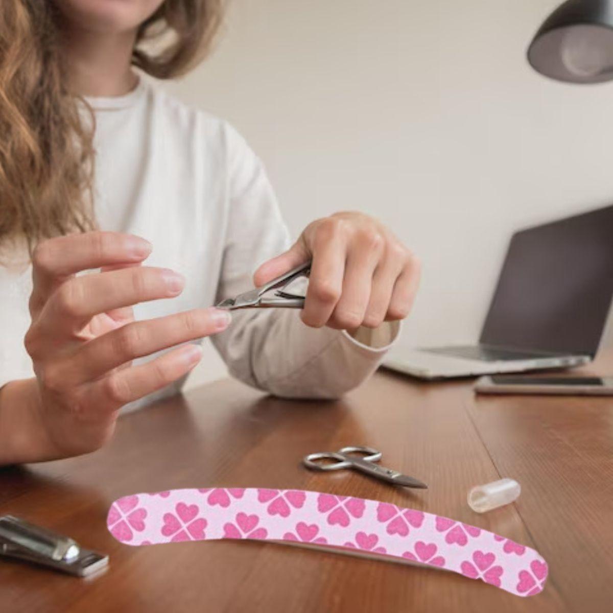 SET 12 LIMAS DE UÑAS DOBLE CARA ESTAMPADO  MANICURA LAU-4