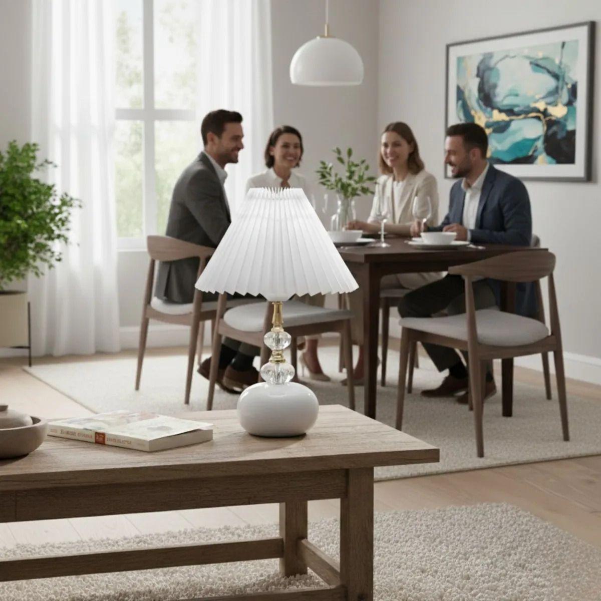 Lámpara Decorativa Mesa Estilo Elegante Diseño Retro Jhn-2