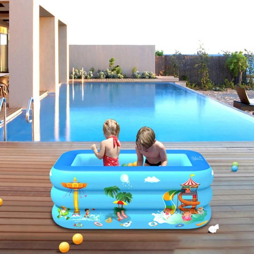 Piscina Inflable Patio Jardín Verano Portatil Niños Lau-4
