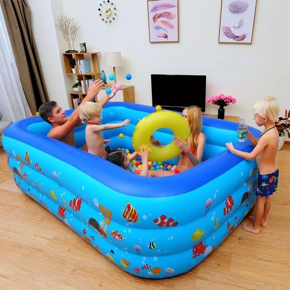 Piscina Inflable Patio Jardín Verano Portatil Niños Lau-5