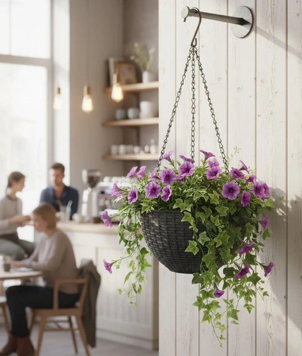 Set 2 Macetero Decorativo Colgante Adorno Techo Hogar Jhn-5