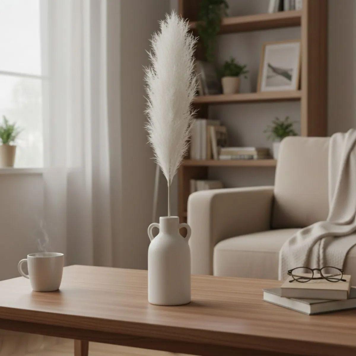 Bouquet 4 Pampas Grass Decoración Hogar Plumas Naturales  AJ-8