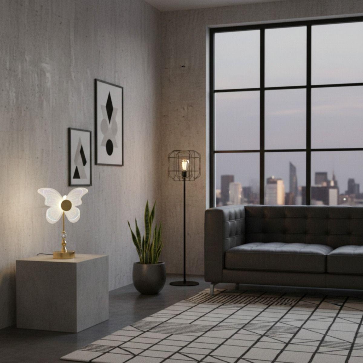 Lámpara Mesa Decorativa Mariposa Etérea Adorno Elegante Jhn-5