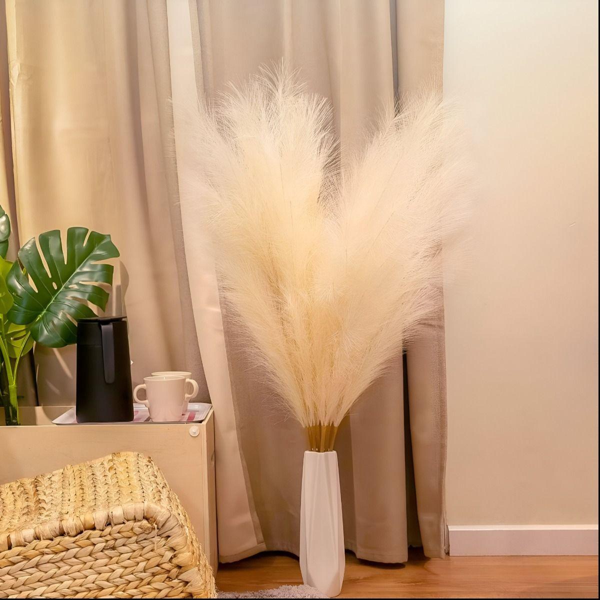 Set 2 Tallos Artificiales Decoración Esponjosa Bohemia Jhn-7