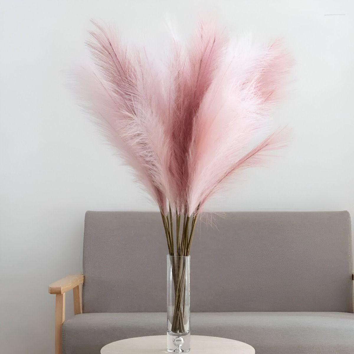 Set 2 Tallos Artificiales Decoración Esponjosa Bohemia Jhn-9