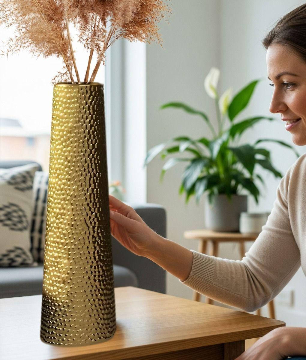 Florero Decorativo Alto Textura Minimalista Moderno Jhn-3