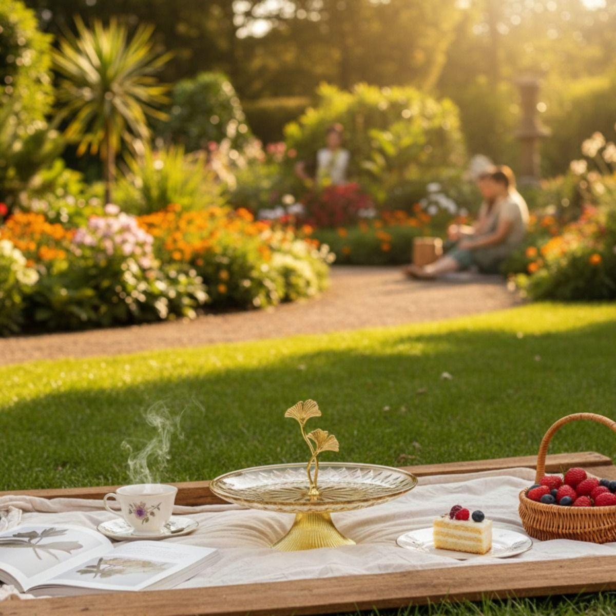 Centro Mesa Decorativo Diseño Artístico Plato Pedestal Jhn-8