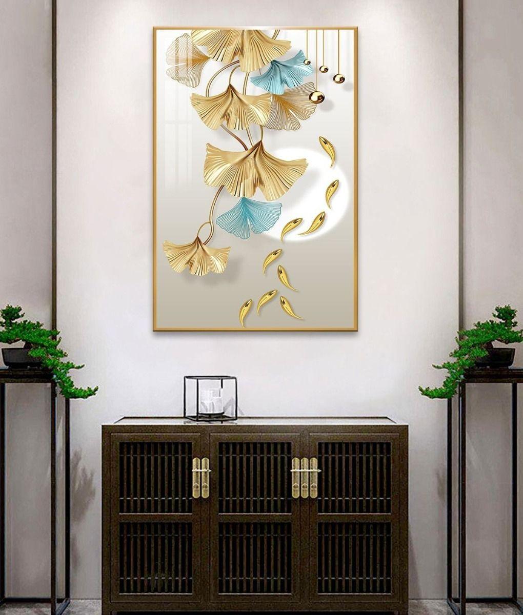 Cuadro Decorativo Pared Hojas Flores Arte Hogar Jhn-5