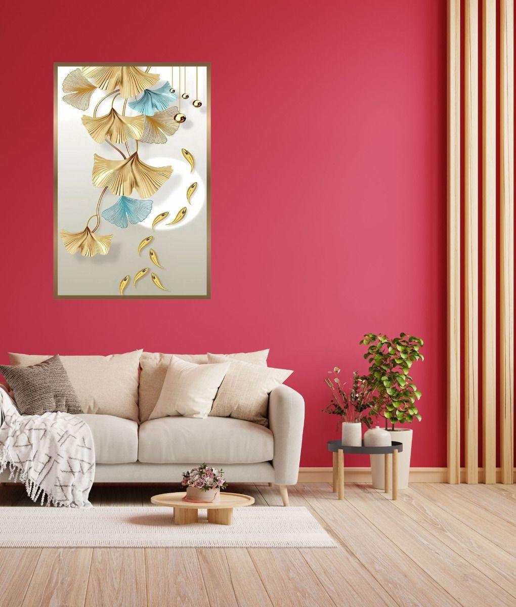 Cuadro Decorativo Pared Hojas Flores Arte Hogar Jhn-9