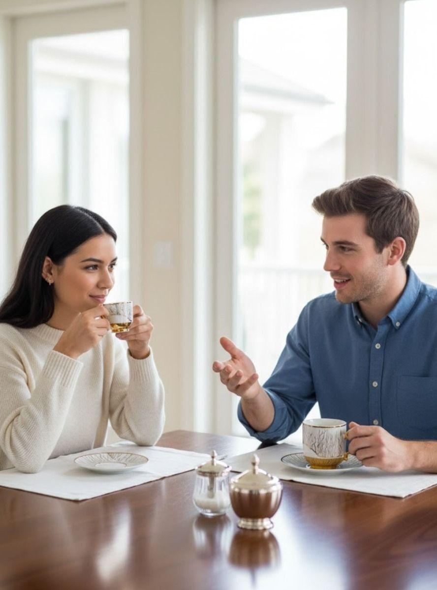 Juego Vajilla Tazas Platillos Diseño Artístico Mesa Jhn-2