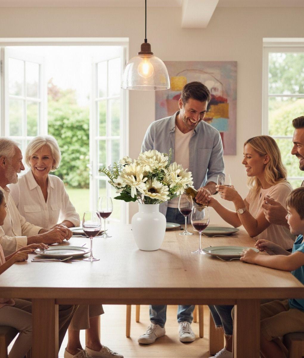 Set 2 Ramo Flores Artificiales Margaritas Girasoles Jhn-6