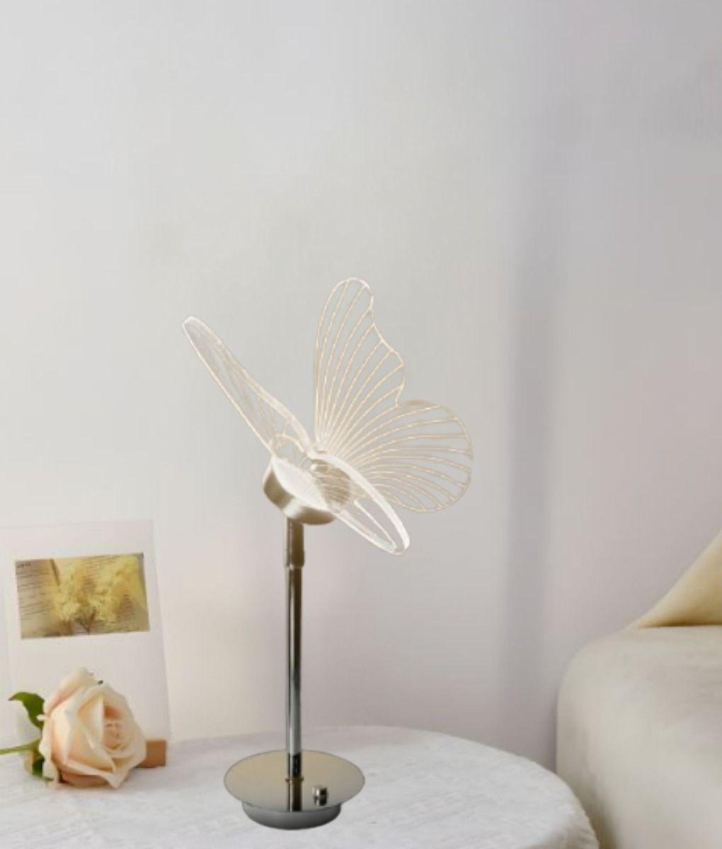 Lámpara Mesa Decorativa LED Mariposa Minimalista Hogar Jhn-7