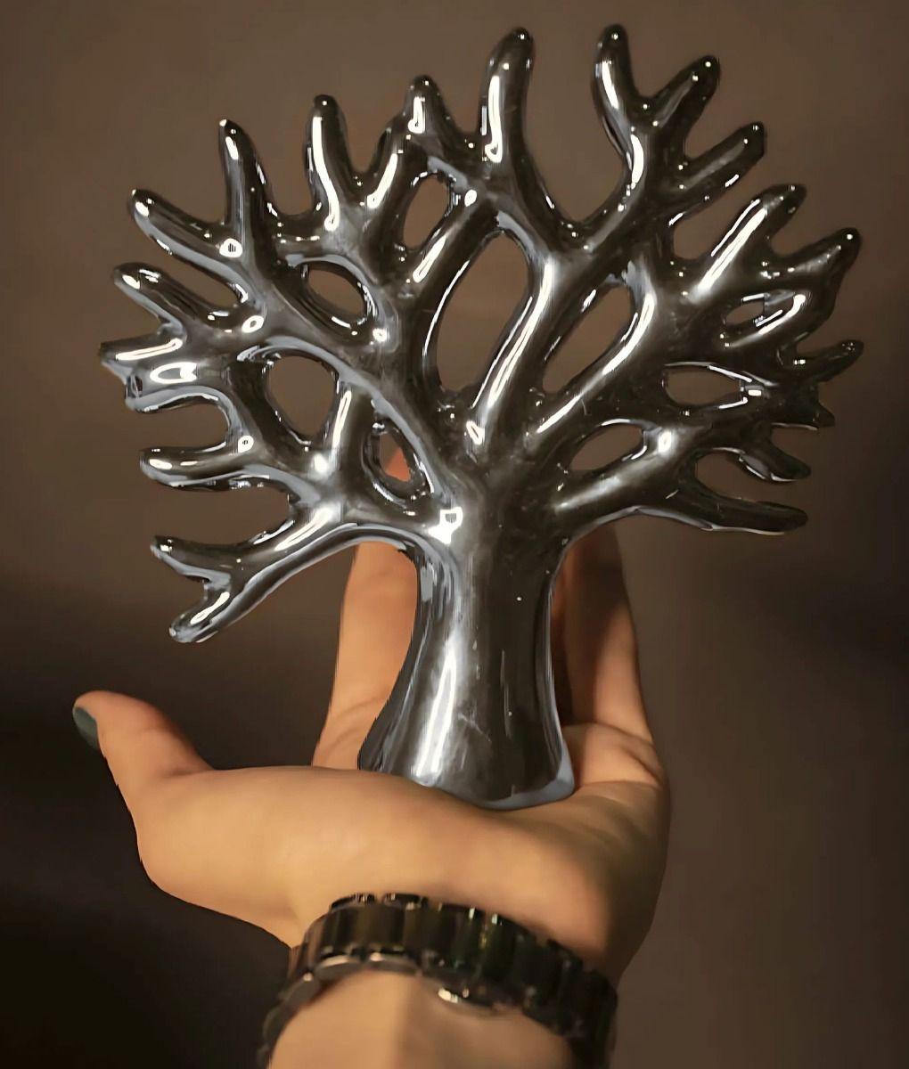 Set 3 Figura Decorativa Árbol Escultura Naturaleza Jhn-2