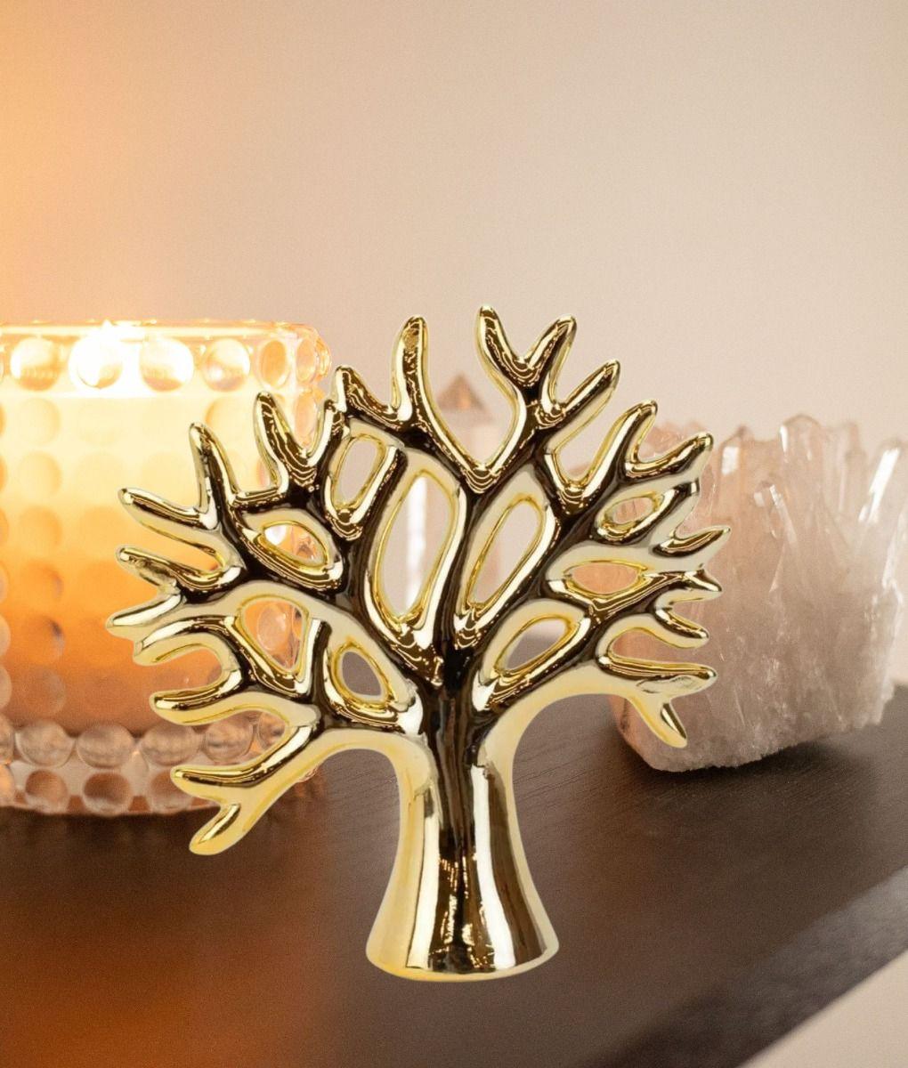 Set 3 Figura Decorativa Árbol Escultura Naturaleza Jhn-8