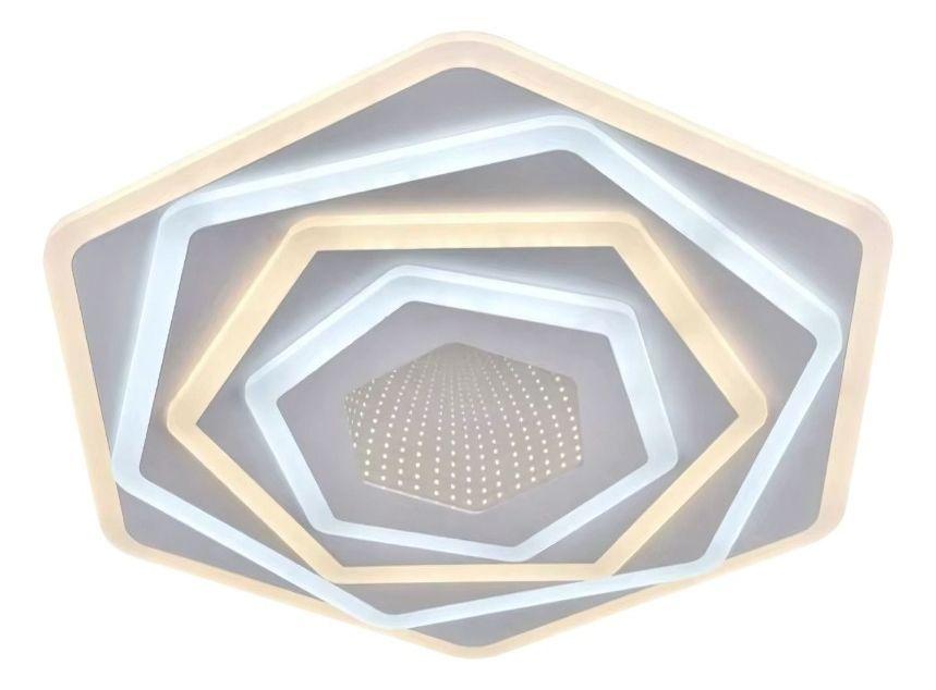 Lámpara Techo Decorativa LED Pentágono Efecto 3D Jhn-1