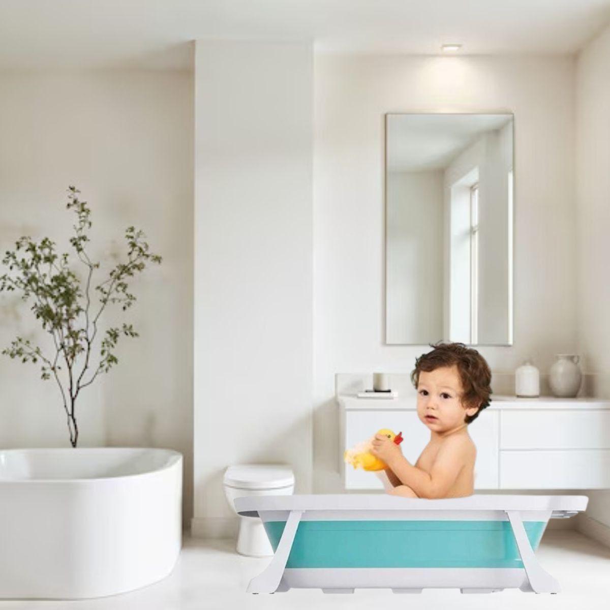 BAÑERA MULTIFUNCIONAL PLEGABLE DIVERTIDA PARA BEBE LAU-7