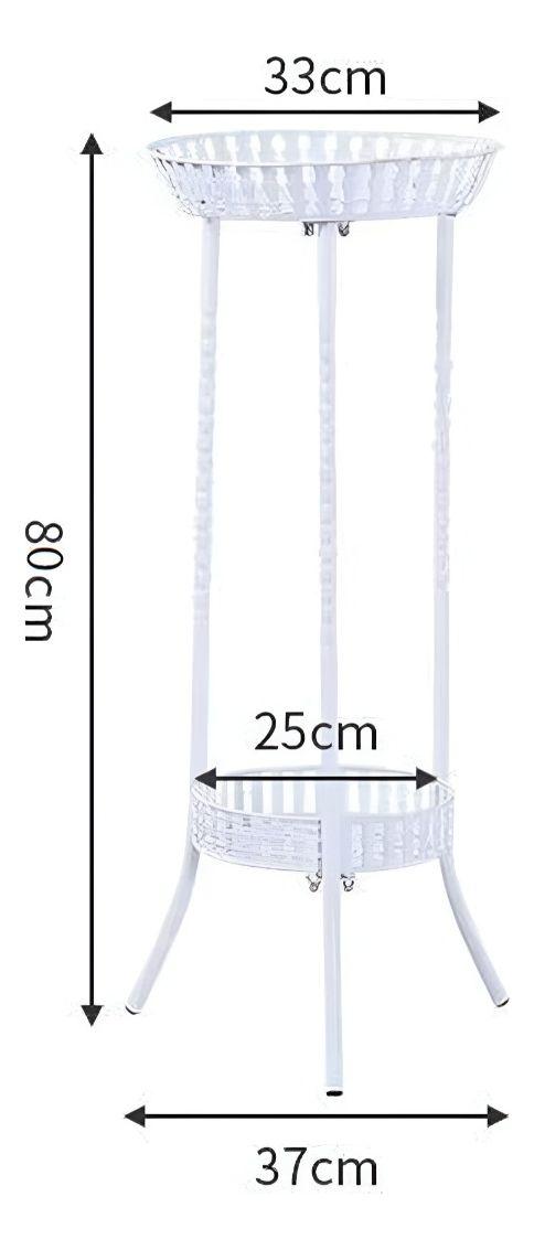 Porta Maceta Soporte Plantas 2 Niveles Exhibición Pie Jhn-9