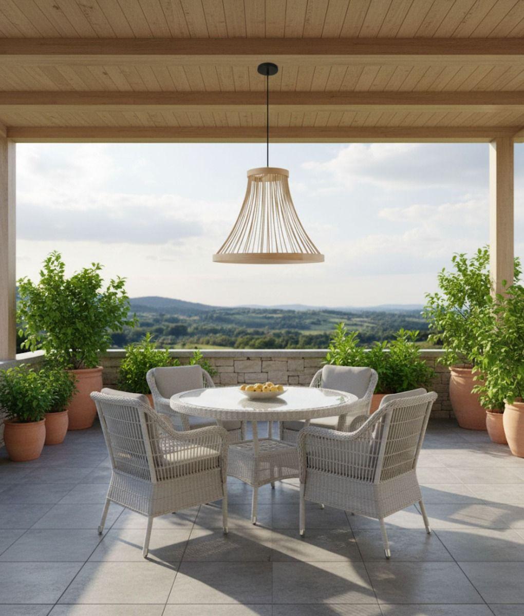 Lámpara Colgante Decorativa Cónica Diseño Estructural Jhn-9