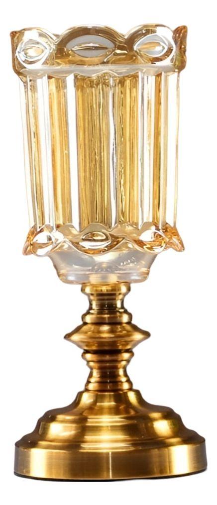 Jarrón Florero Cristal Base Adorno Decorativos 29 cm Jhn-0