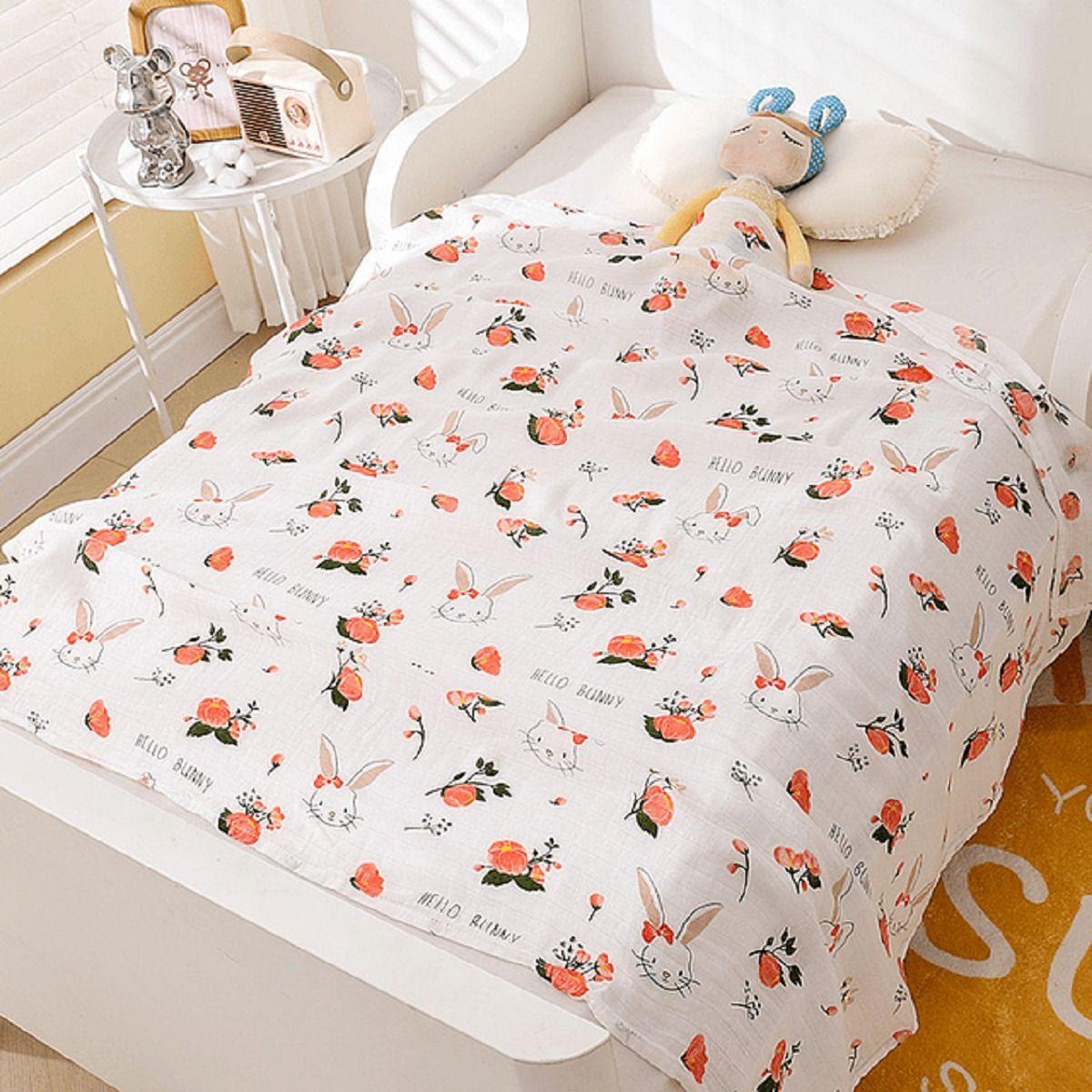 Set 2 Manta Muselina Comoda Suave Transpirable Niña Niño Lau-2