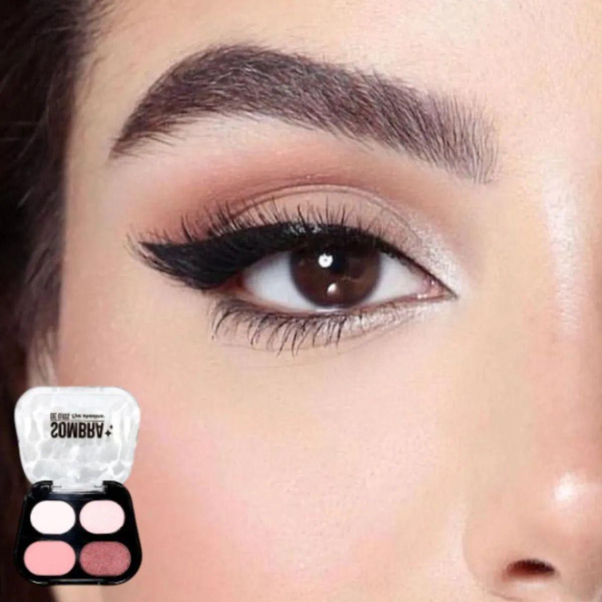 Paq 24 Paletas Sombras 4 Tonos Compacta Larga Duración ALJ-5