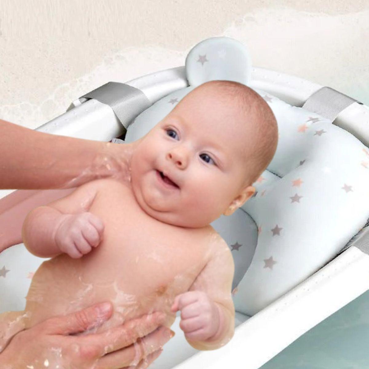 ALMOHADILLA FLOTANTE SOPORTE BAÑERA SEGURO BEBE LAU-6