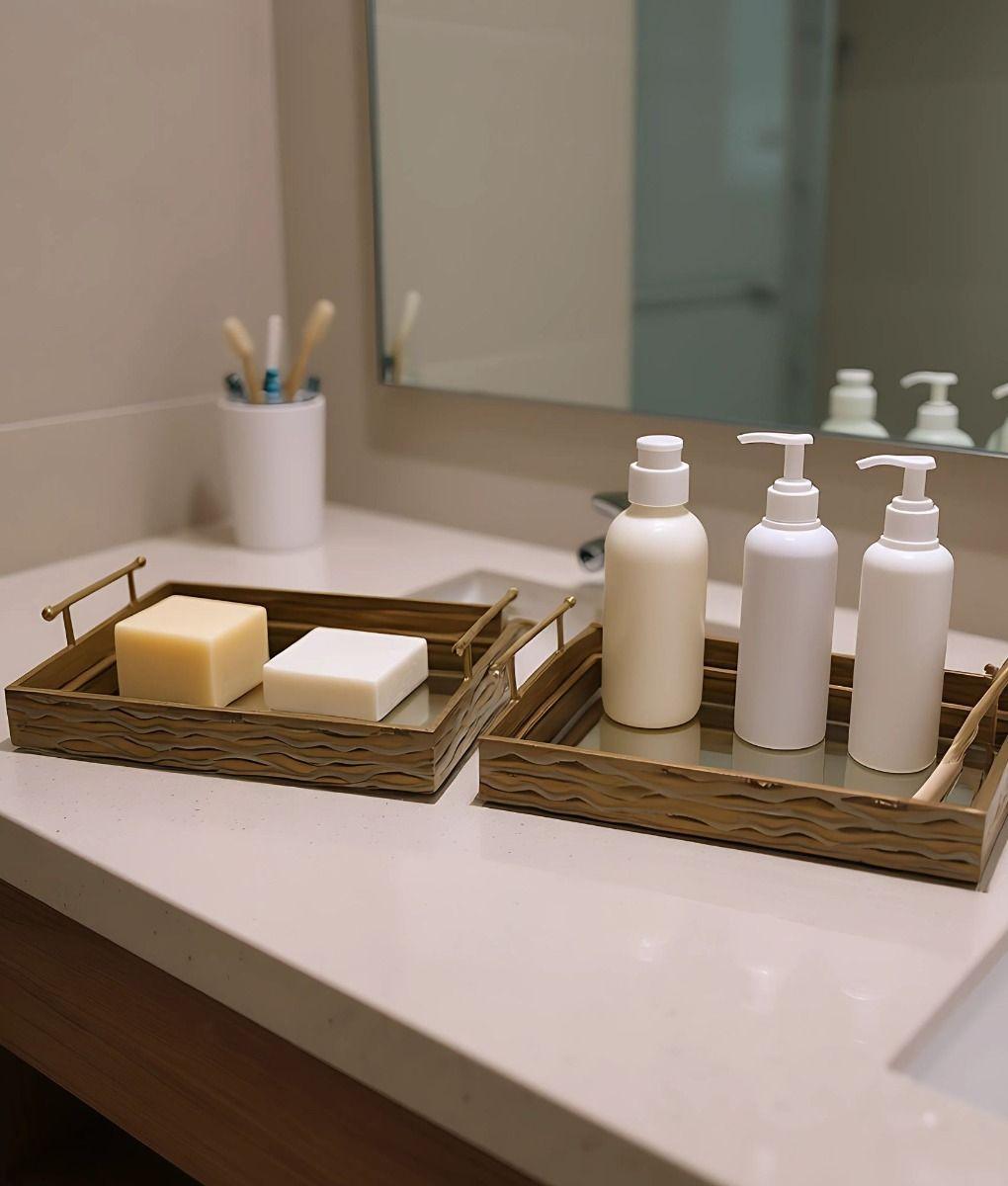 Set 2 Bandejas Decorativas Diseño Elegante Funcional Jhn-7