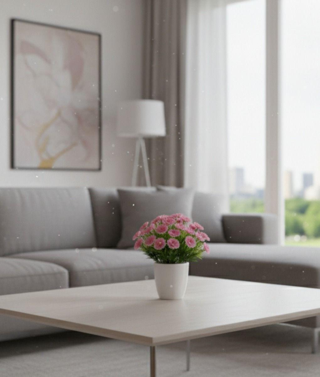 Set 2 Flores Artificiales Adorno Floral Silvestre Hogar Jhn-8