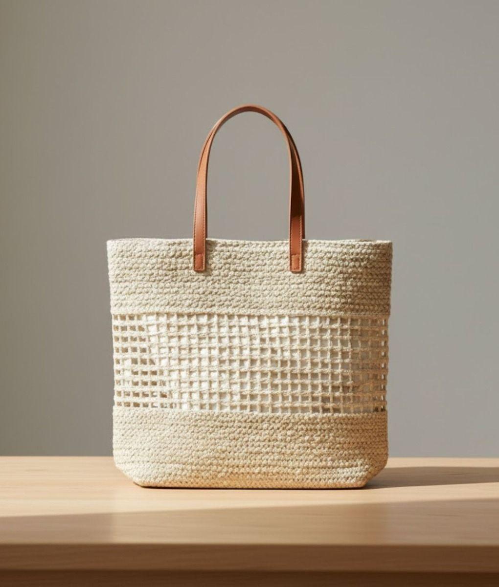 Cartera Bolso Elegante Diseño Malla Estilo Contemporáneo Jhn-9