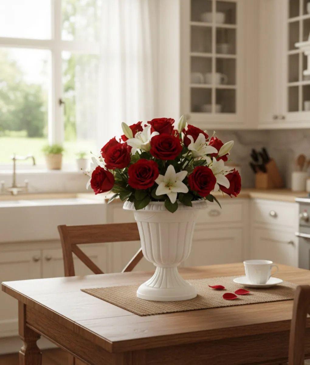 Macetero Estilo Urna Clásica Jardín Botánica Diseño Copa Jhn-5