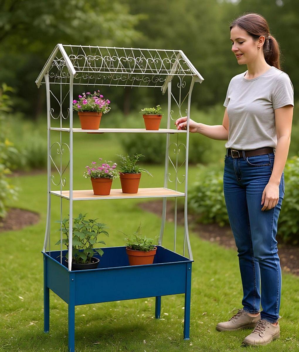 Porta Macetas Decorativo Soporte Plantas Estante Jhn-4