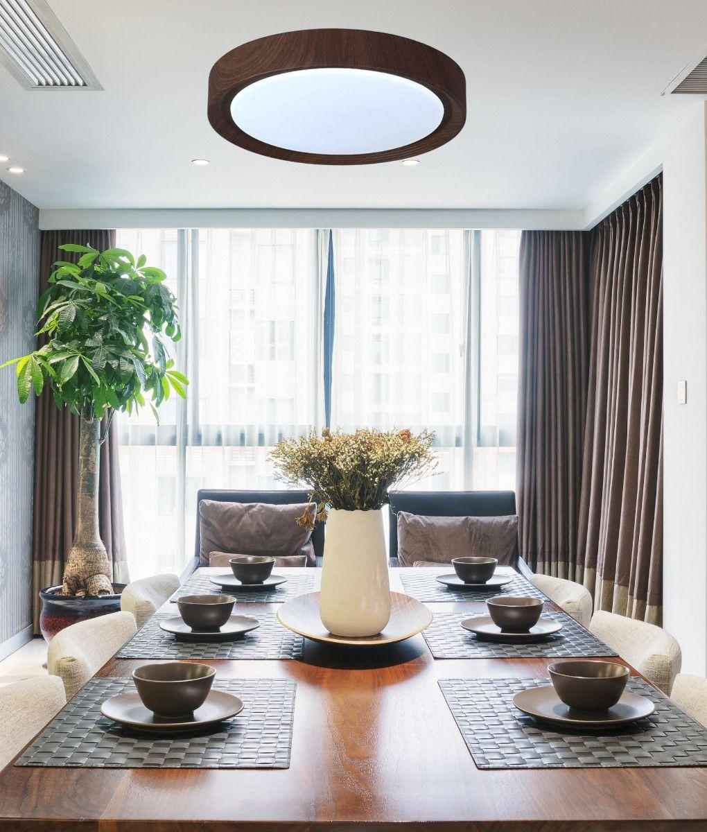 Lámpara Decorativa Techo Redonda LED Estilo Rústico Jhn-6