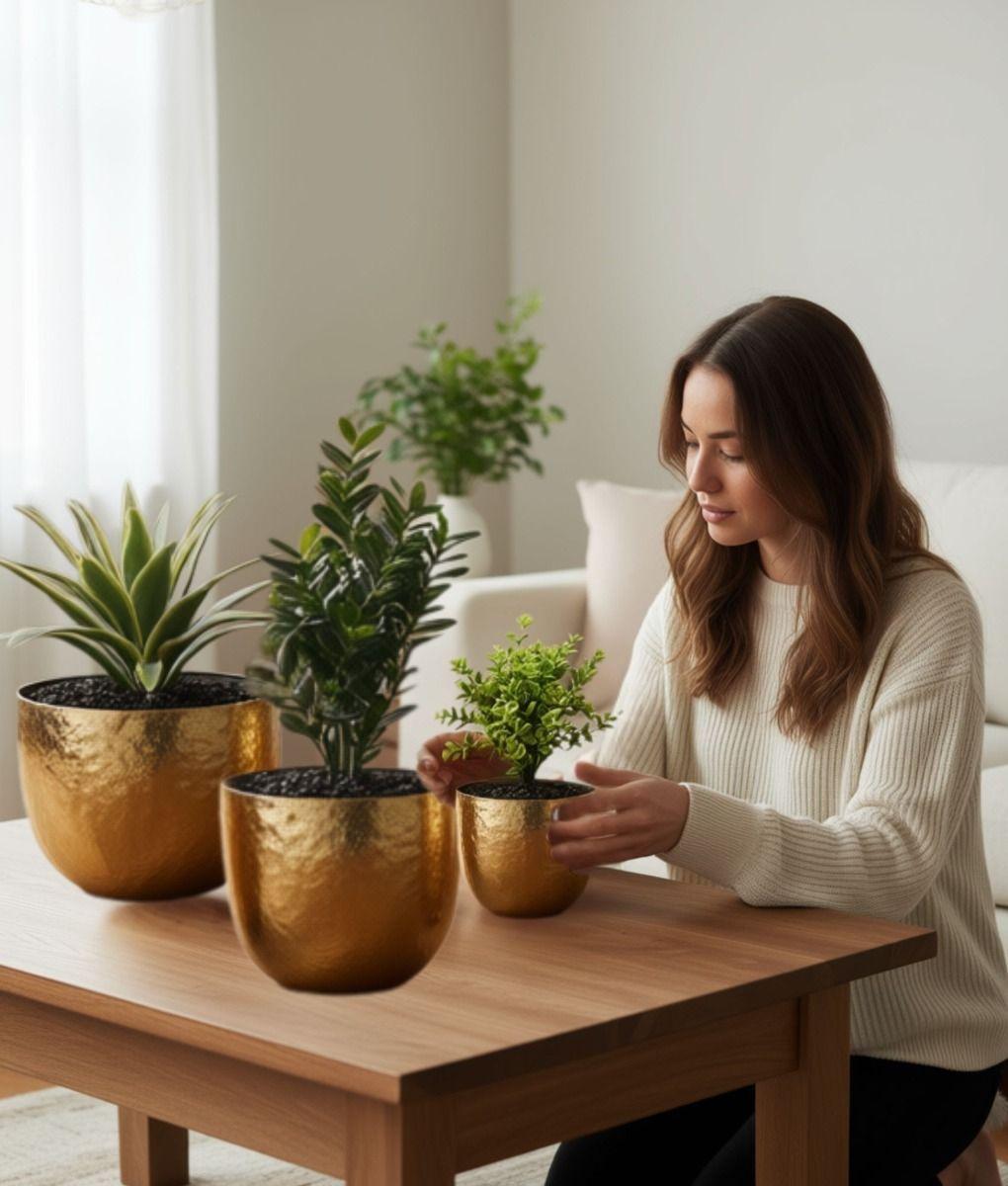 Set 3 Maceta Decorativa Multifuncional Elegante Versátil Jhn-4