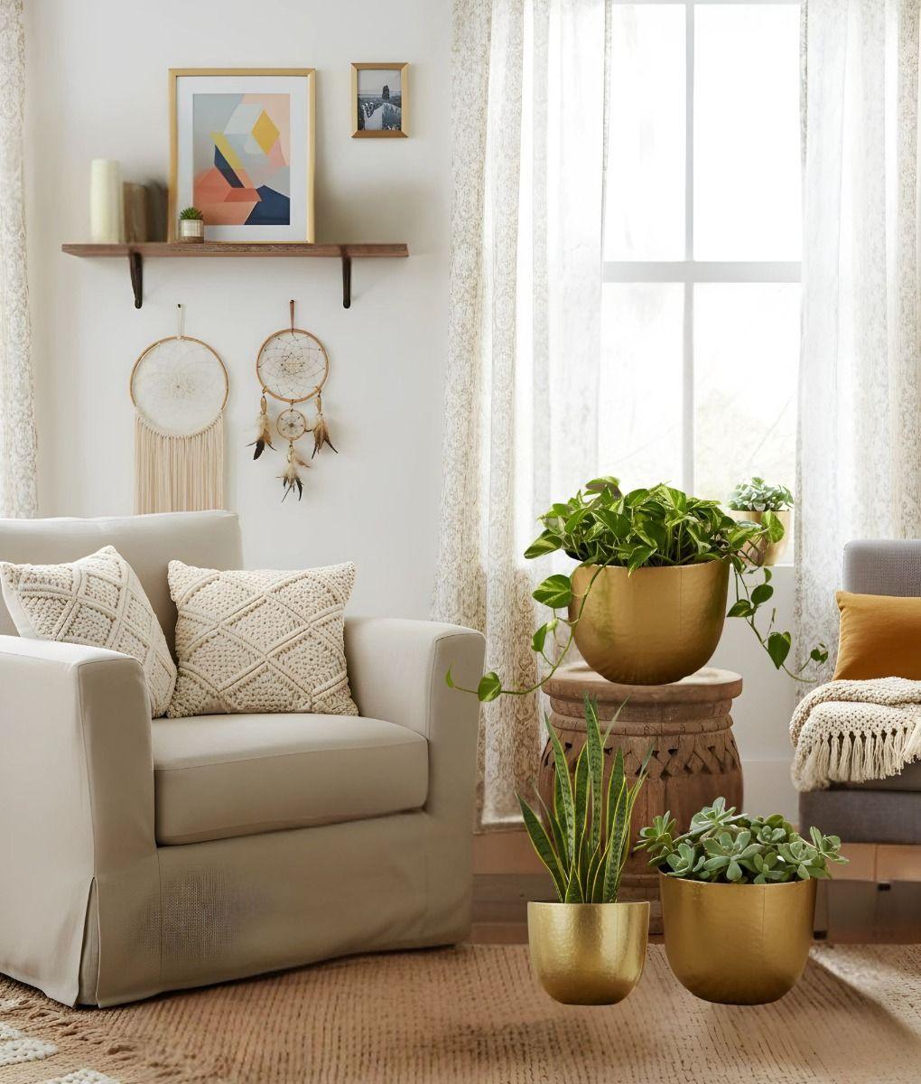 Set 3 Maceta Decorativa Multifuncional Elegante Versátil Jhn-7