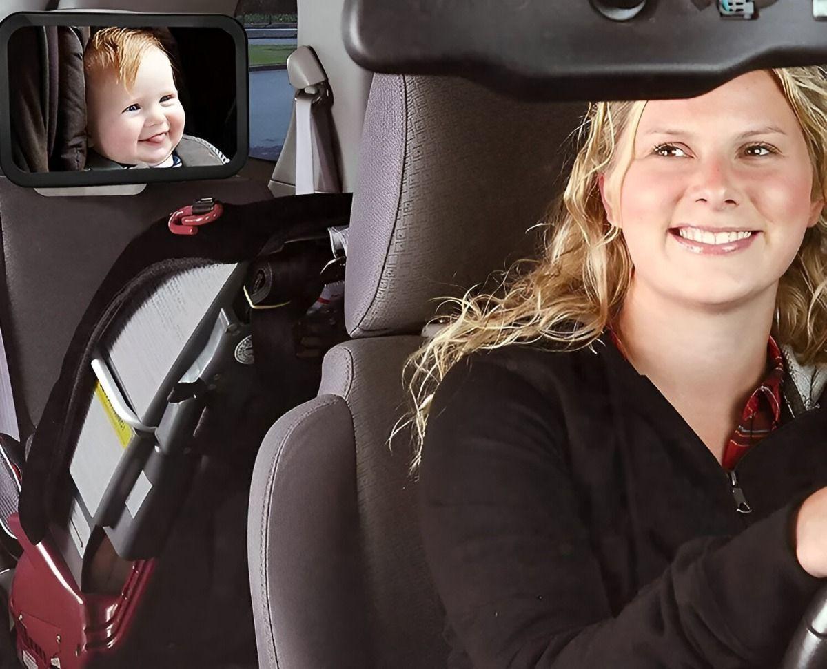 Espejo Retrovisor Bebé Auto Seguridad Asiento Ajustable Jhn-3