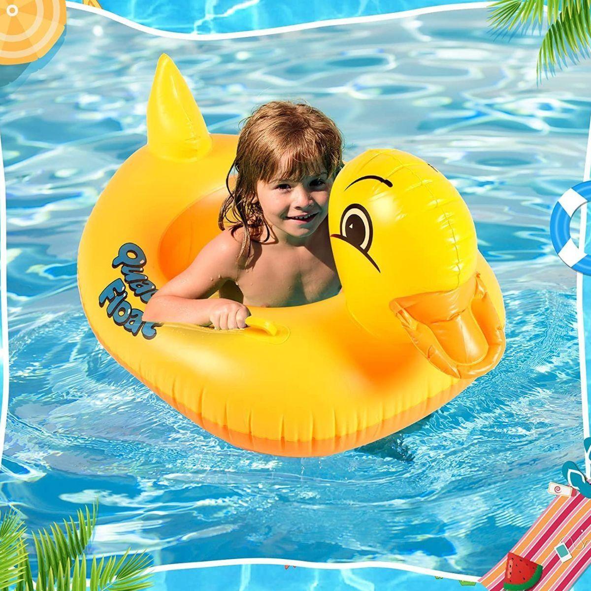 SET 3 FLOTADOR INFLABLE FORMA DE PATO PARA BEBE LAU-2