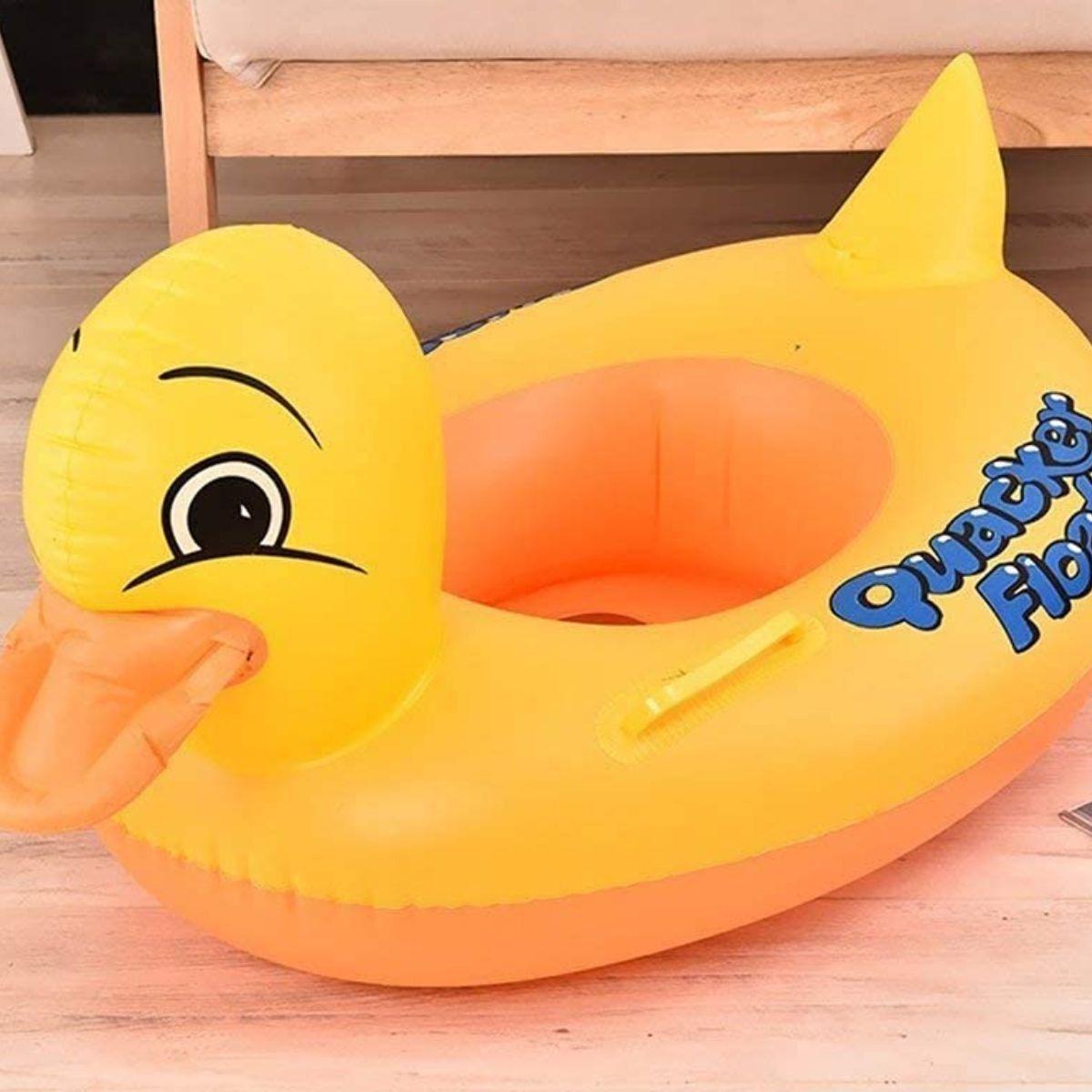 SET 3 FLOTADOR INFLABLE FORMA DE PATO PARA BEBE LAU-3