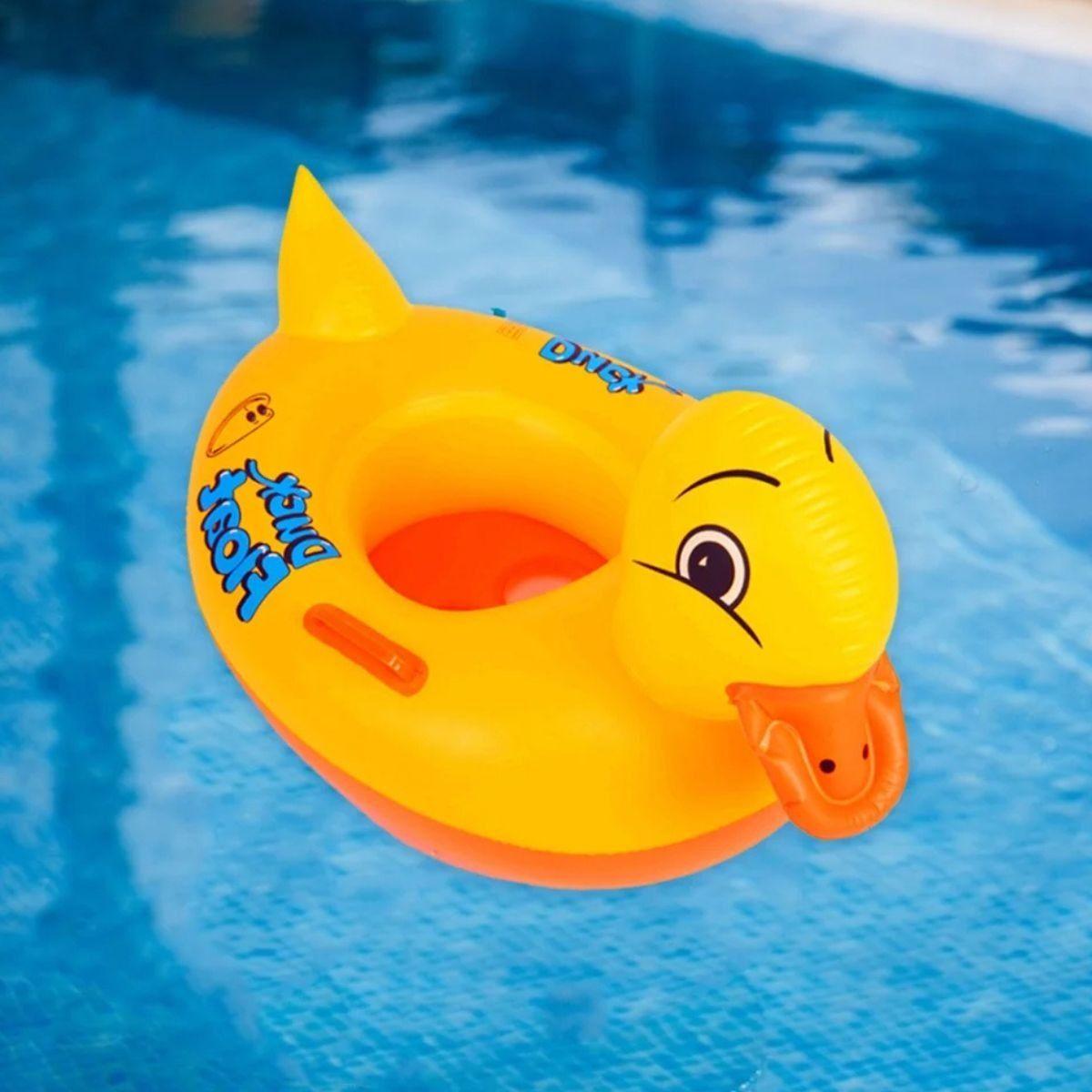 SET 3 FLOTADOR INFLABLE FORMA DE PATO PARA BEBE LAU-7