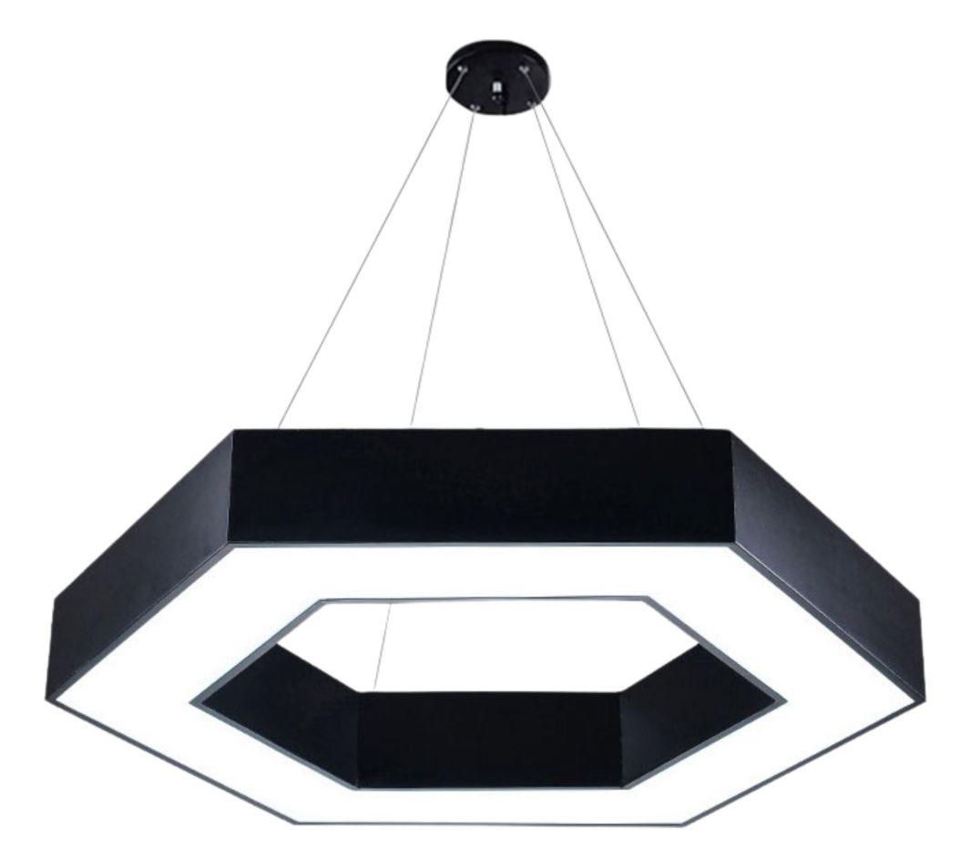 Lampara Colgante Hexagonal LED Minimalista Hogar Sala Lau-0