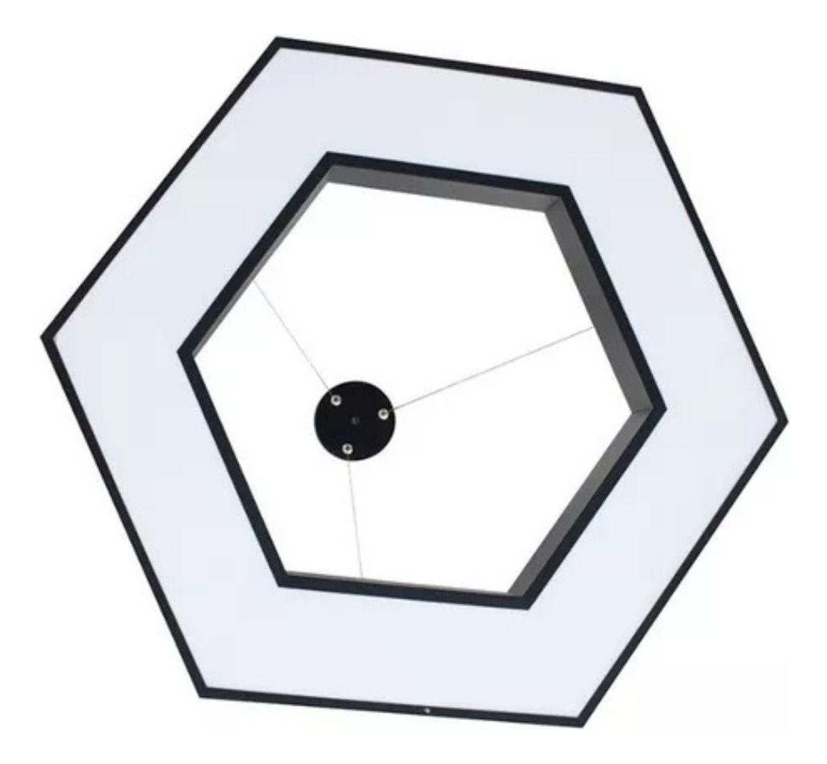 Lampara Colgante Hexagonal LED Minimalista Hogar Sala Lau-1
