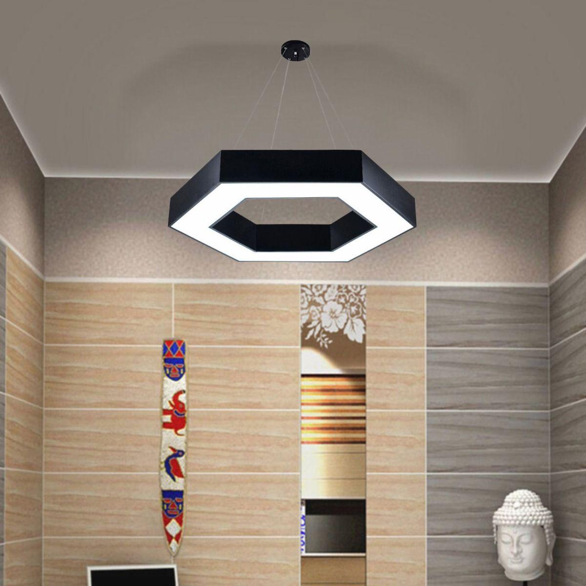 Lampara Colgante Hexagonal LED Minimalista Hogar Sala Lau-2