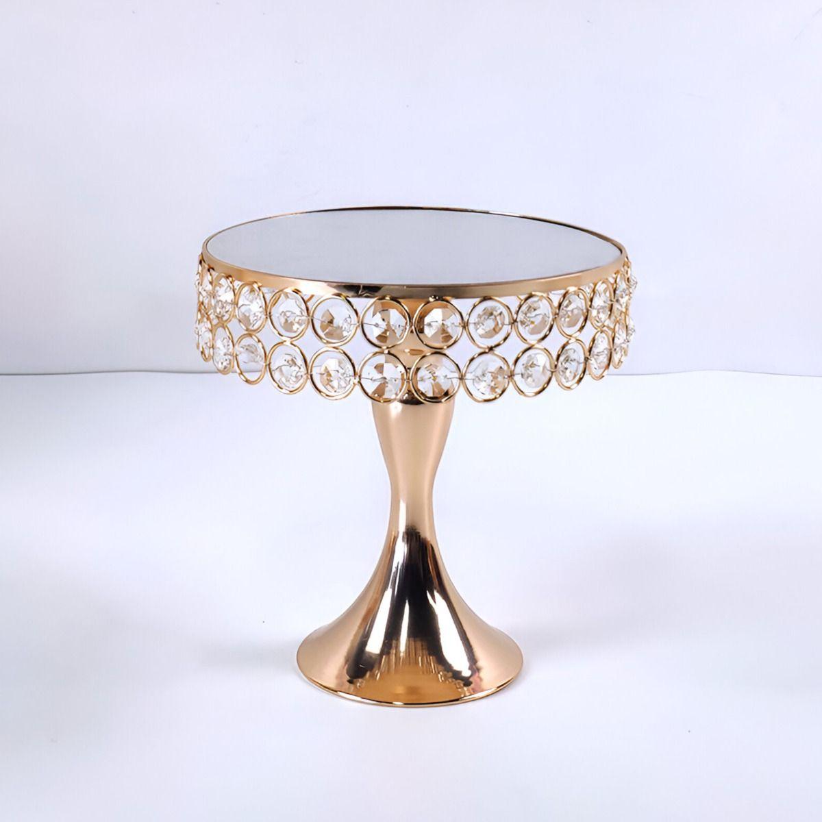 Soporte Exhibición Pastel Superficie Espejo Mesa 30cm Jhn-5